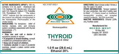 Thyroid 1.0 Fl Oz Bottle Label